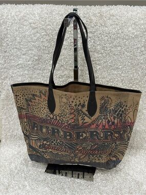 Burberry Doodle Reversible Canvas Tote